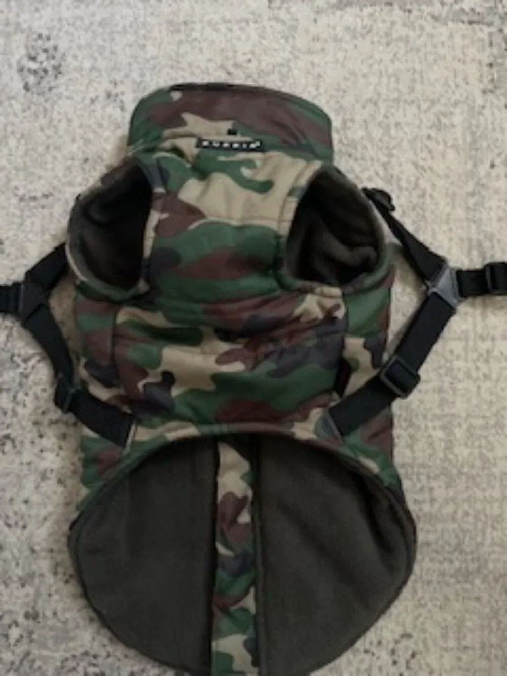 🧡3/$15 Puppia Dog Camo Winter Vest Built In Harness L